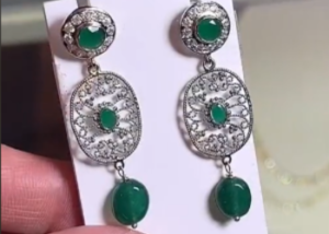 Green-Silver Earings